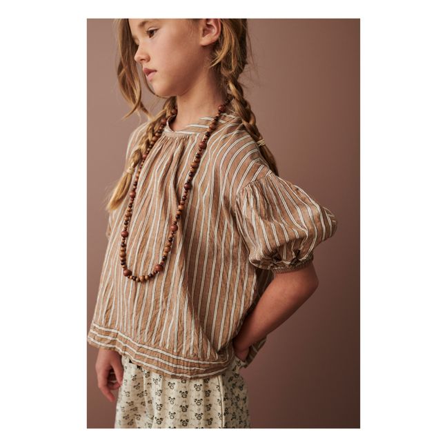 Blouse Rayée Chicory | Beige