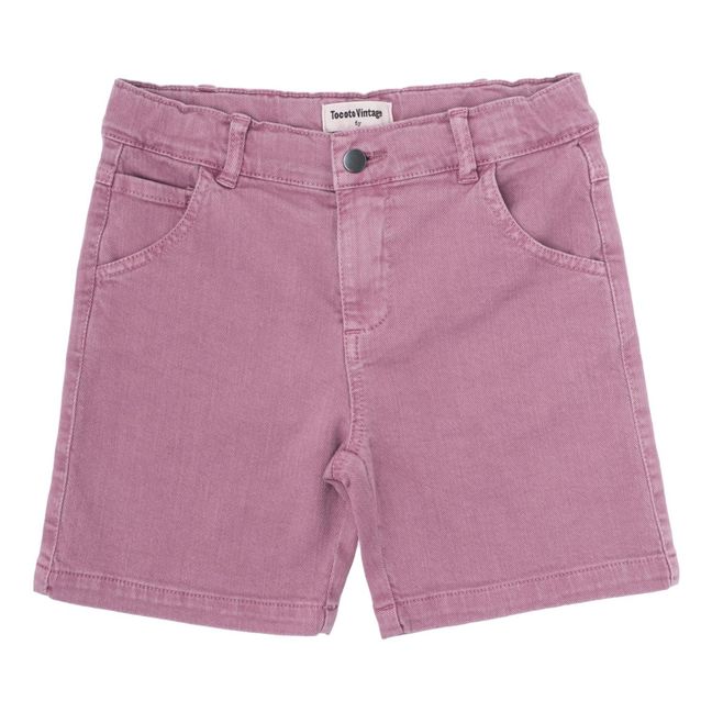 Pantalón corto Denim | Rosa
