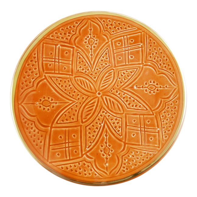 Teller Empreinte | Terracotta