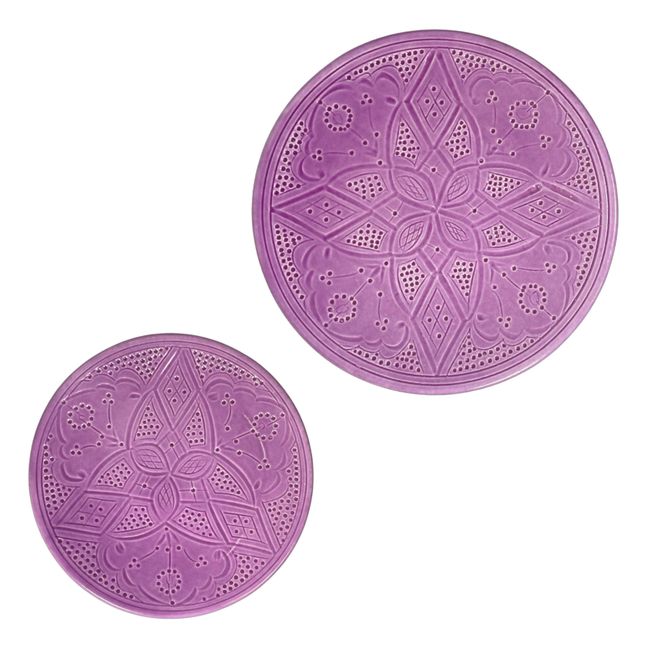 Assiette Empreinte | Lilas
