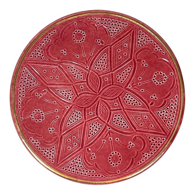 Assiette Empreinte | Aubergine