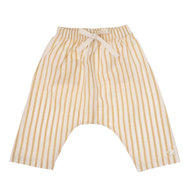 Striped Harem Pants | Yellow