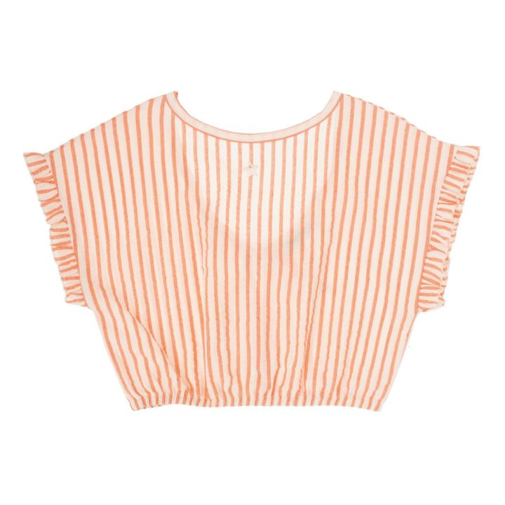 Ninã Striped Blouse | Apricot- Product image n°0