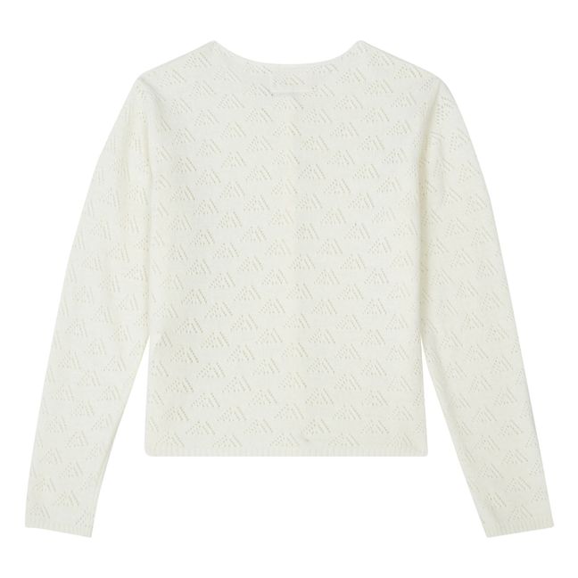 Cardigan Pointelle Demba | Ecru