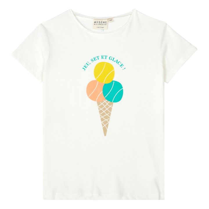 T-Shirt in cotone organico Dialla | Ecru- Immagine del prodotto n°0