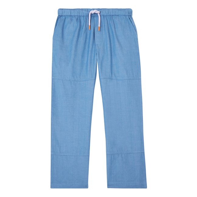 Pantalon Coton Bio Diomede | Bleu jean