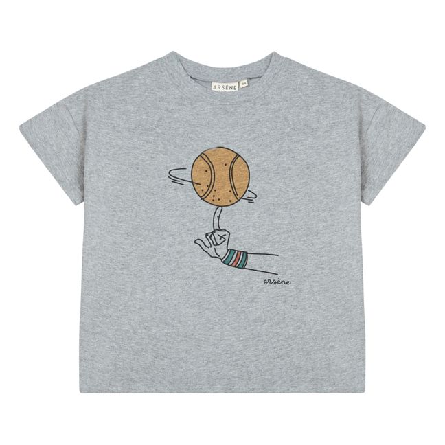 T-Shirt Bio-Baumwolle Diboan | Grau Meliert