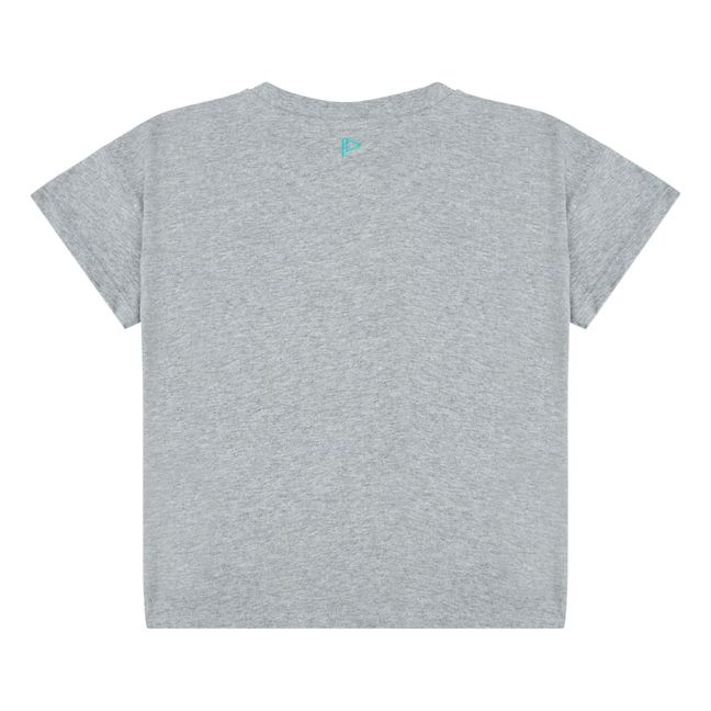 T-Shirt Bio-Baumwolle Diboan | Grau Meliert