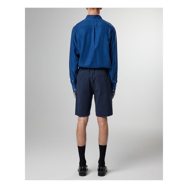 Theodor 1040 Organic Cotton Shorts | Blu marino