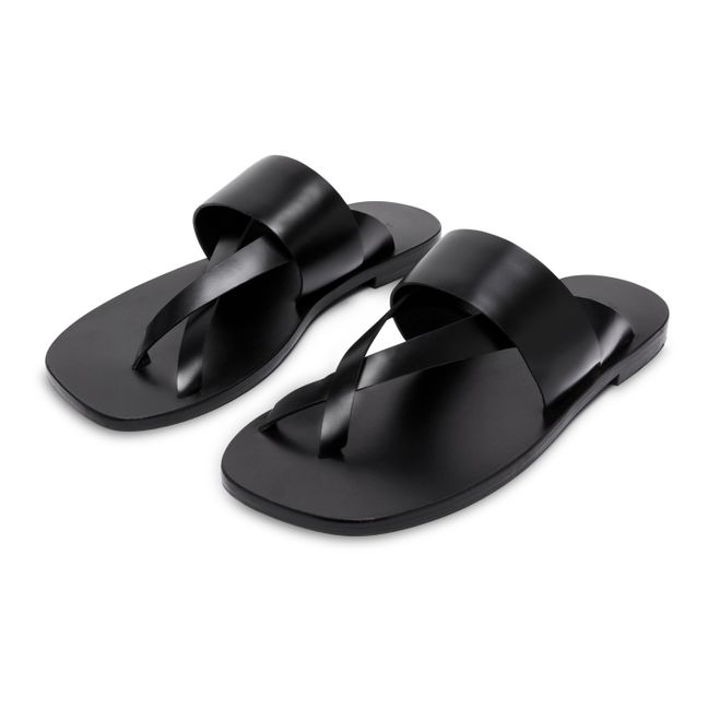 Collaboration A.Emery x Matteau Sandales Silba | Noir