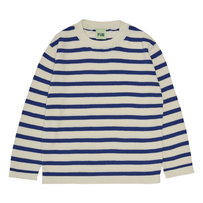 Organic Cotton Striped T-Shirt | Blau