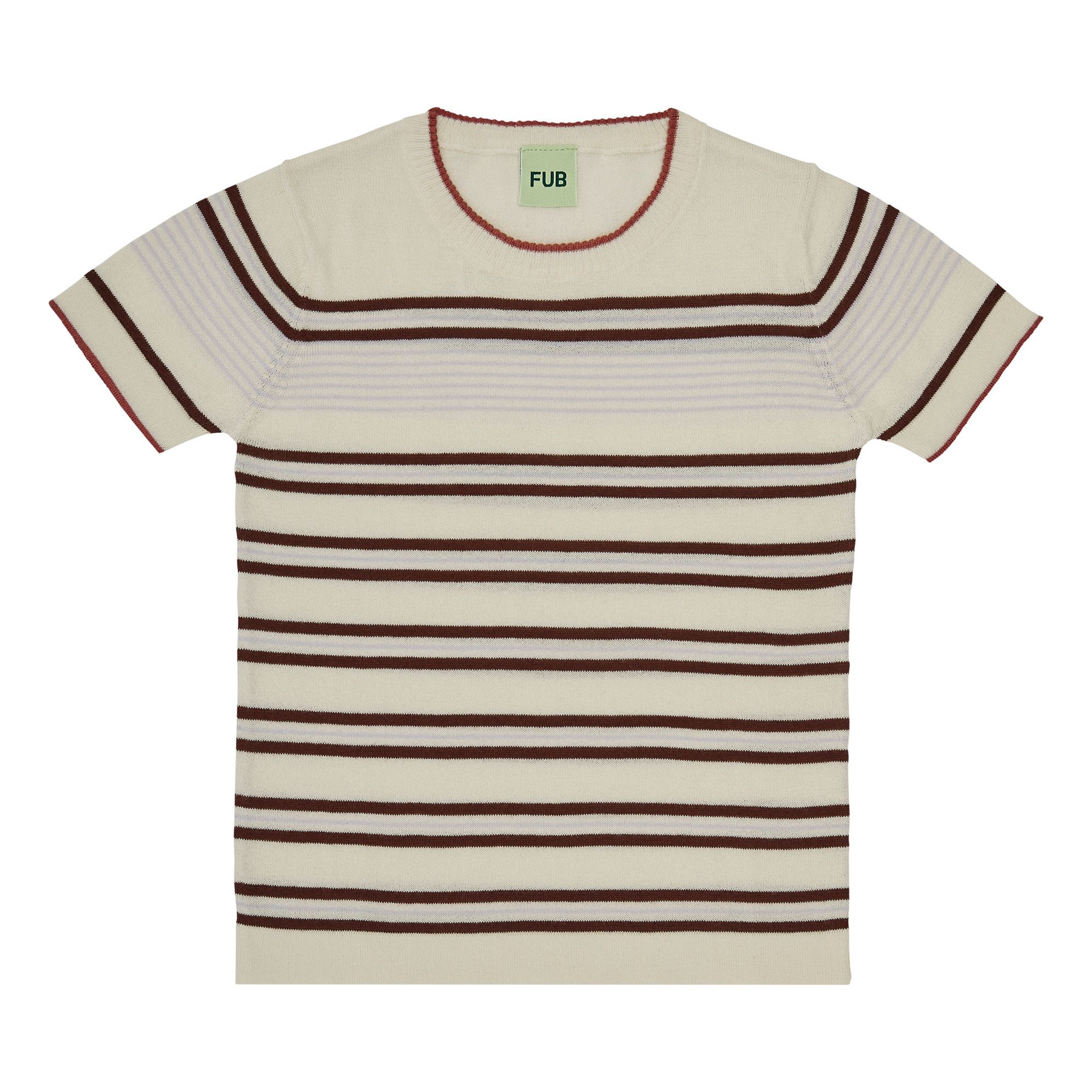T-Shirt mit kurzen Ärmeln aus Bio-Baumwolle | Braun- Produktbild Nr. 0