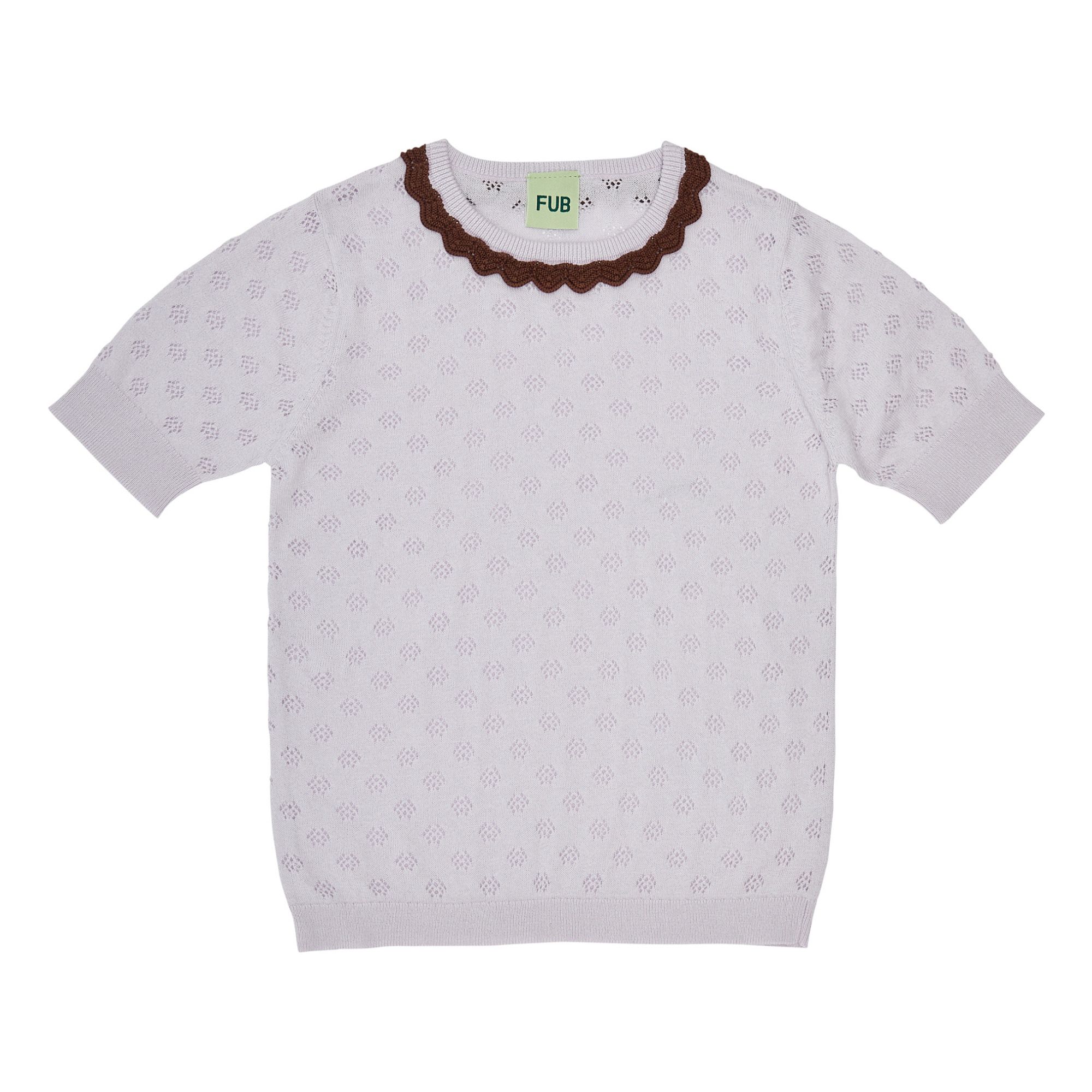 Jersey de pointelle de algodón orgánico | Lila- Imagen del producto n°0