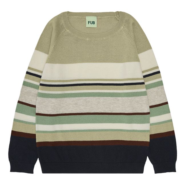 Pull Maille Fine Coton Bio Raglan | Sauge