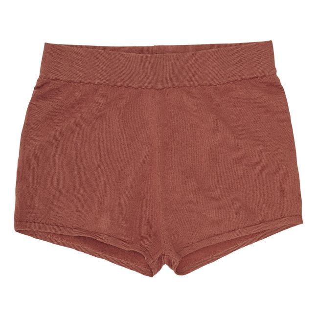 Shorts in cotone organico | Terracotta
