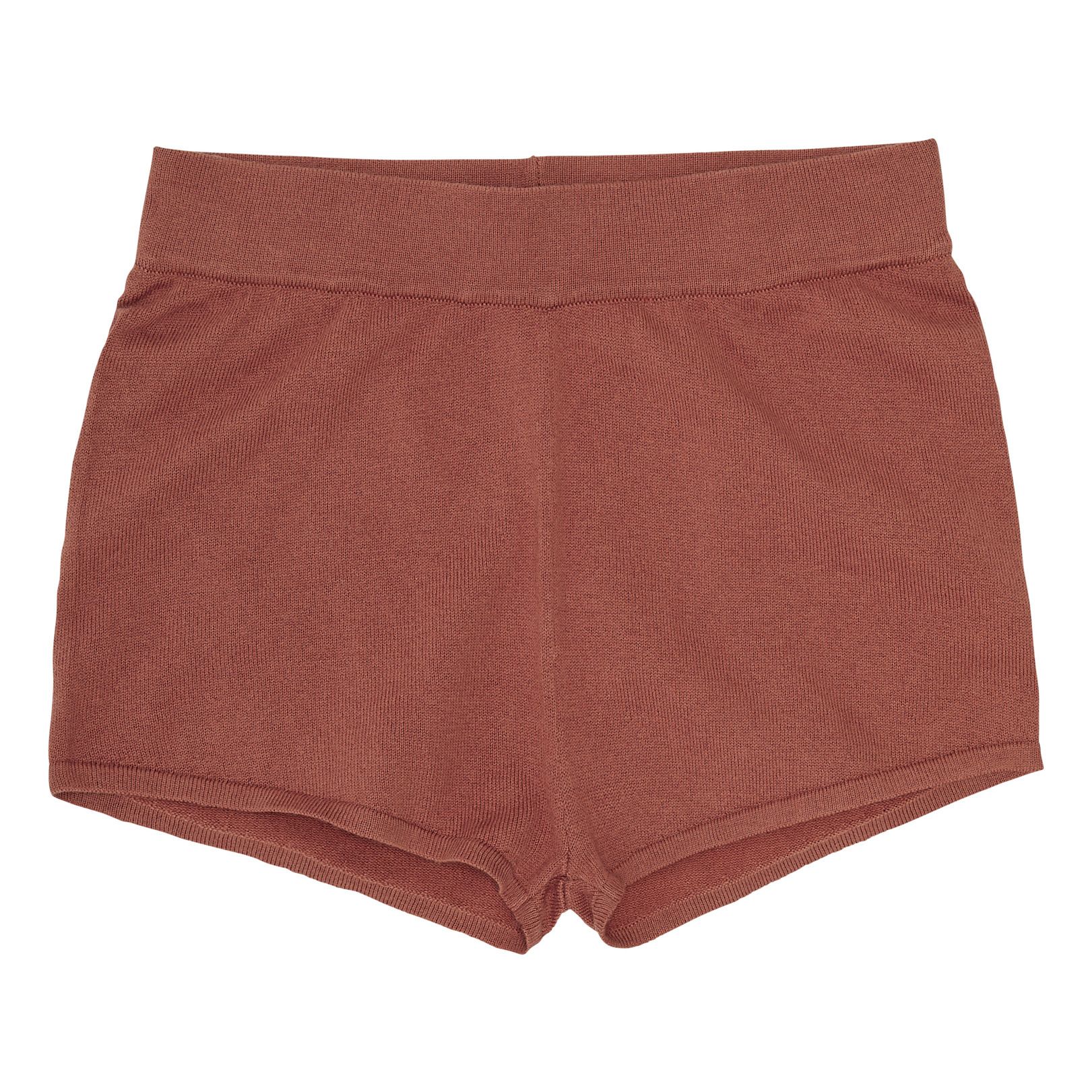 Shorts in cotone organico | Terracotta- Immagine del prodotto n°0