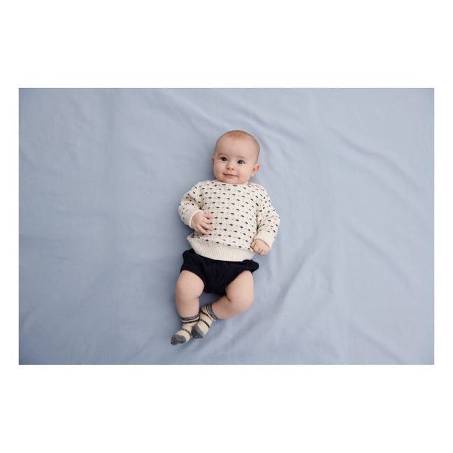 Pull Rhombus Coton Bio | Bleu marine