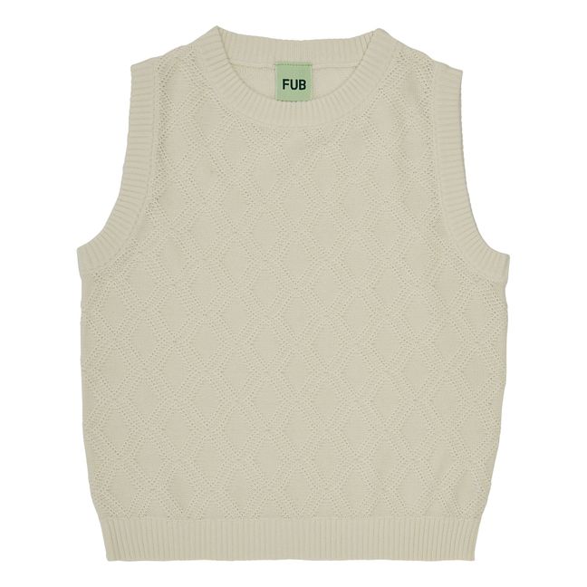 Organic Cotton Vest | Ecru