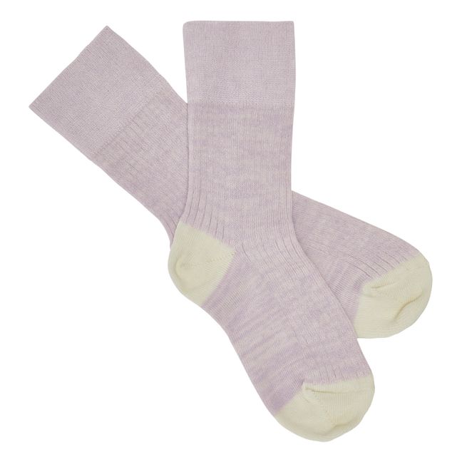 Fine Knit Socks | Lilac