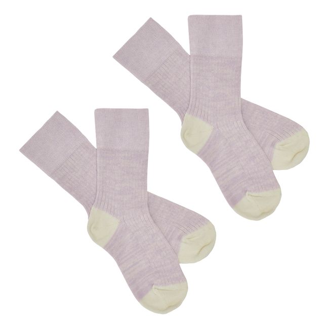 Chaussettes Maille Fine | Lilas