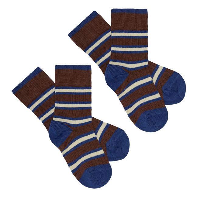 Chaussettes Rayées | Marrone