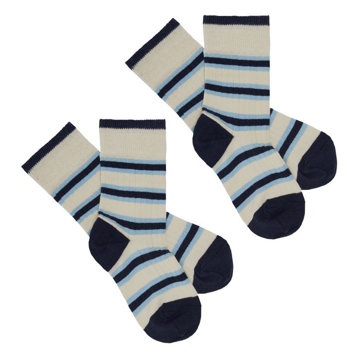 Striped Socks | Blu marino- Immagine del prodotto n°1