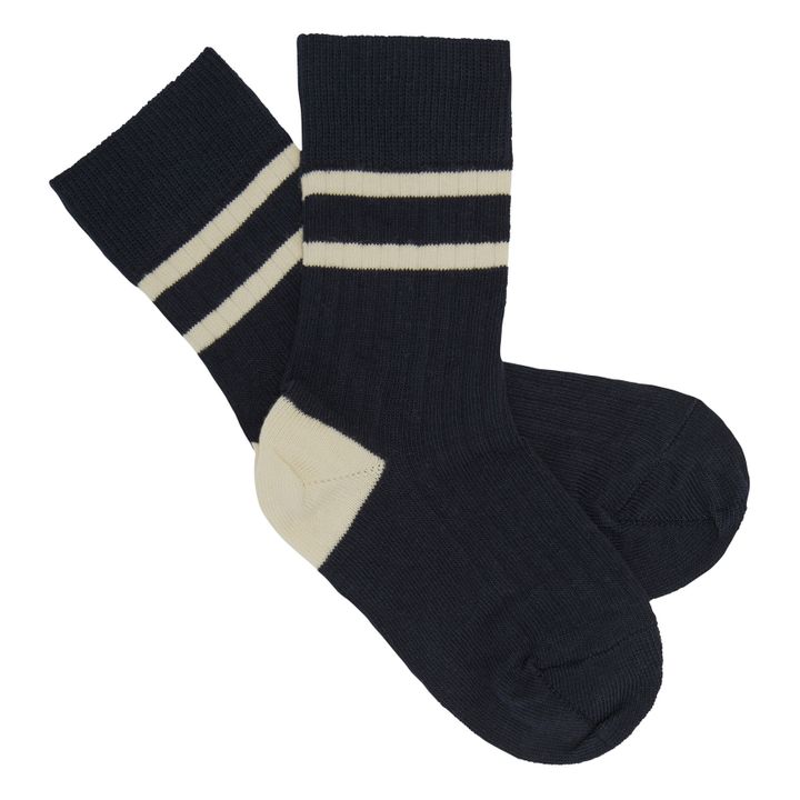 Rib Socks | Navy blue- Product image n°0