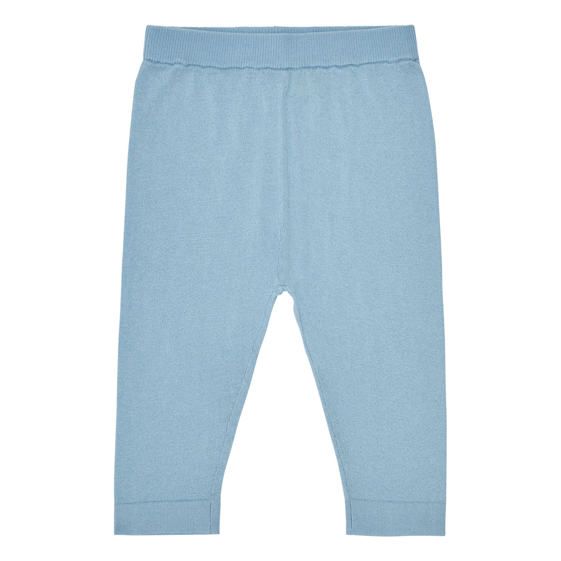 FUB - Organic Cotton Fine Knit Pants - Light blue | Smallable