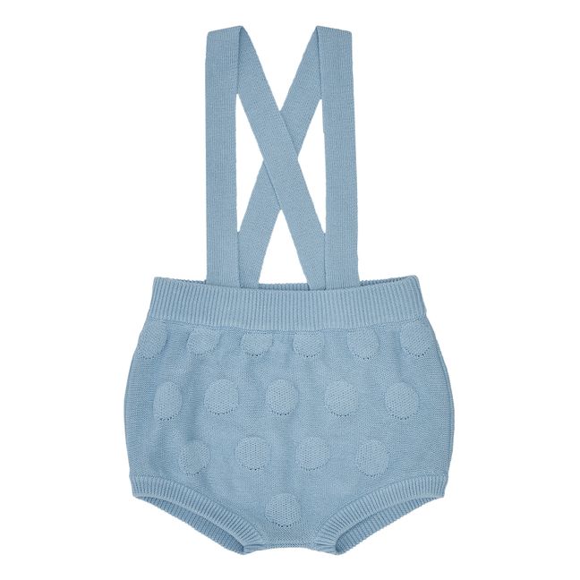 Organic Cotton Overall Bloomers | Light blue