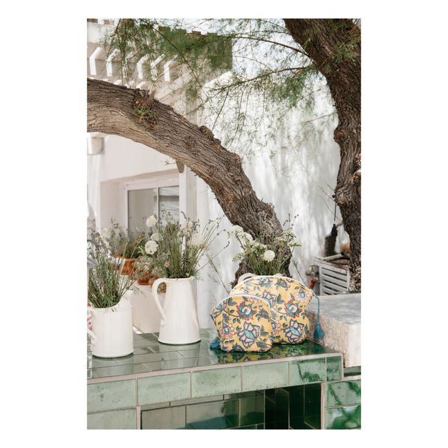 Pochette Teiki en coton bio | Jaune moutarde