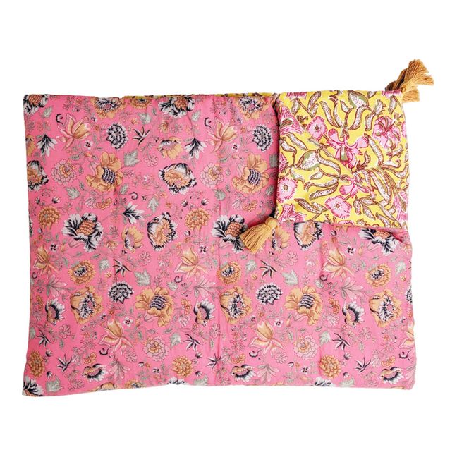 Manta de algodón orgánico Enoha | Rosa