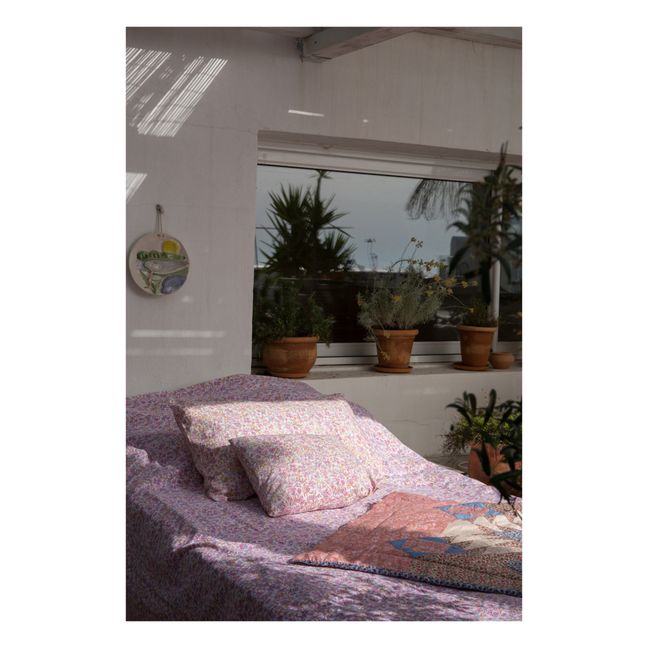 Funda de almohada de algodón orgánico Valerie | Rosa Palo