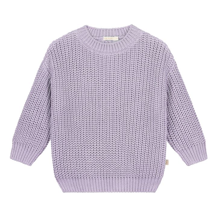 Yuki Chunky Organic Cotton Jumper Lilac Smallable