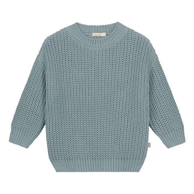 Chunky Organic Cotton Jumper | Blue