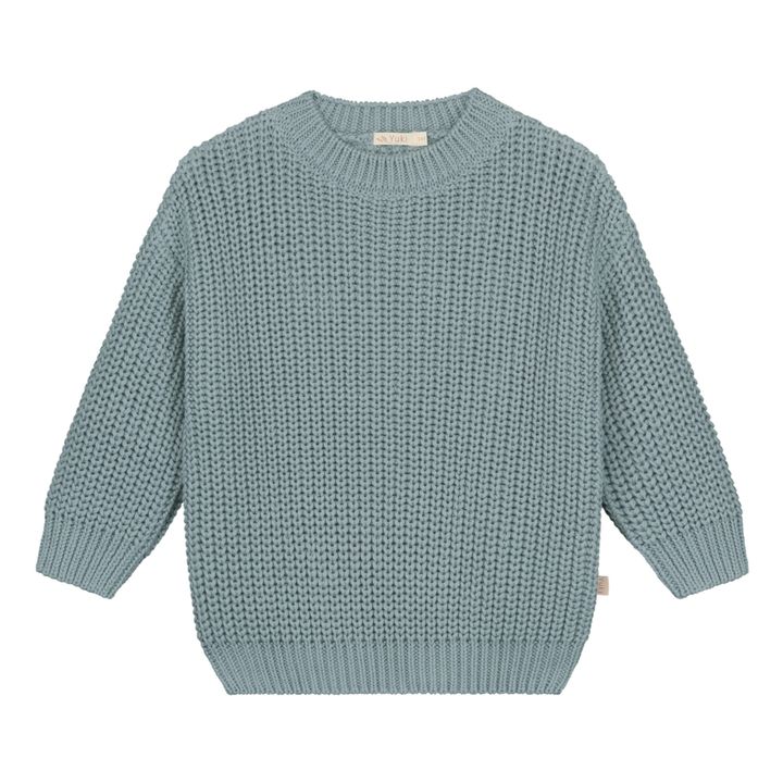 Chunky Organic Cotton Jumper | Blue- Product image n°0