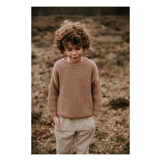 Pull Chunky Coton Bio | Taupe