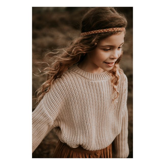 Chunky Organic Cotton Jumper | Ecru