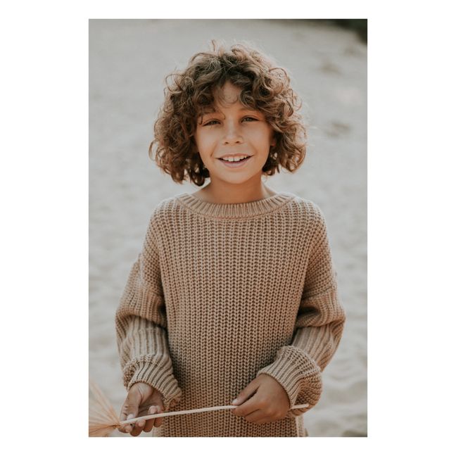 Pull Chunky Coton Bio | Beige