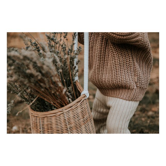 Chunky Organic Cotton Jumper | Beige