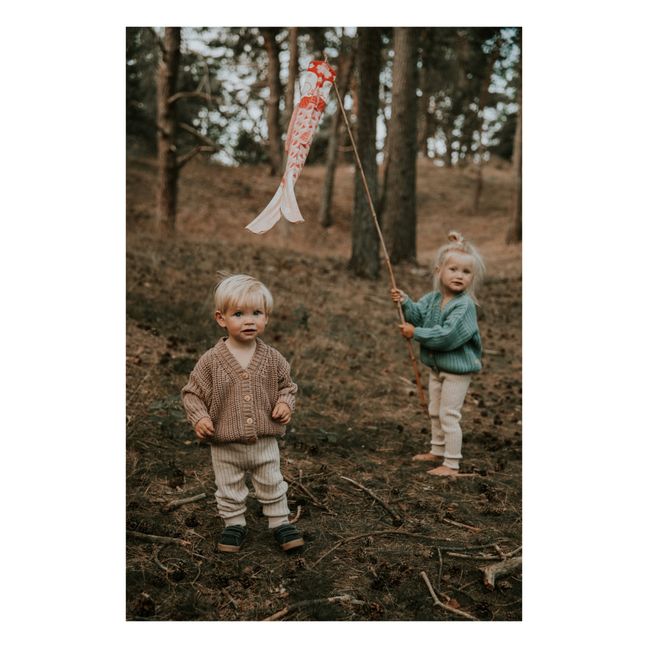 Cardigan Chunky Coton Bio | Taupe