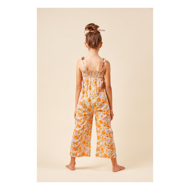 Jumpsuit aus Bio-Baumwolle Delphy | Apricot