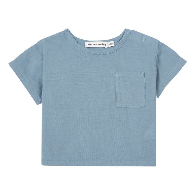 Olivia Organic Cotton T-Shirt | Blue