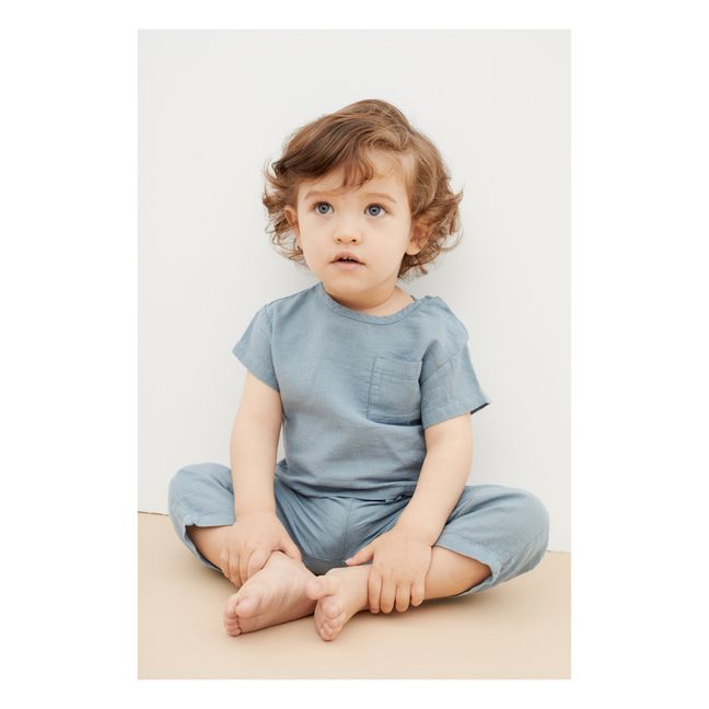 Olivia Organic Cotton T-Shirt | Azul