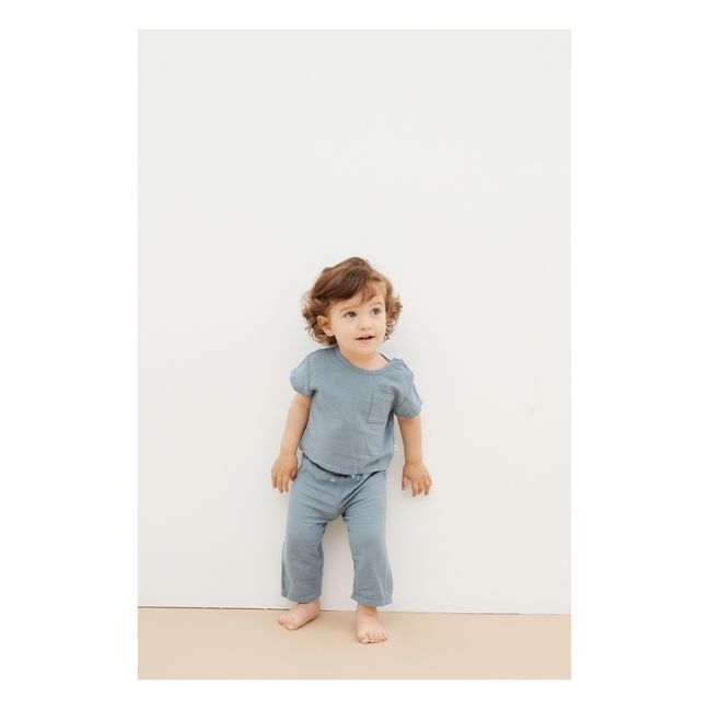 Olivia Organic Cotton T-Shirt | Azul