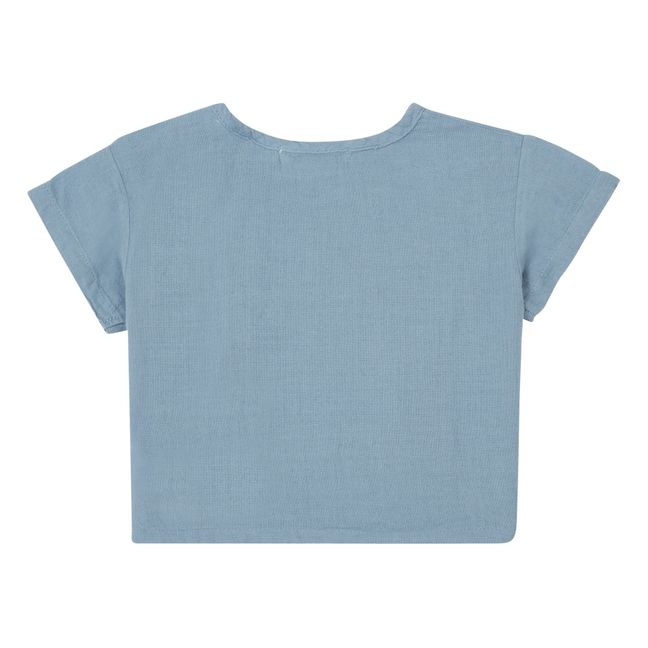 Olivia Organic Cotton T-Shirt | Blue