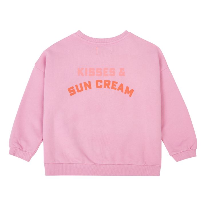 Kisses Organic Cotton Sweatshirt | Rosa Fushia- Imagen del producto n°6