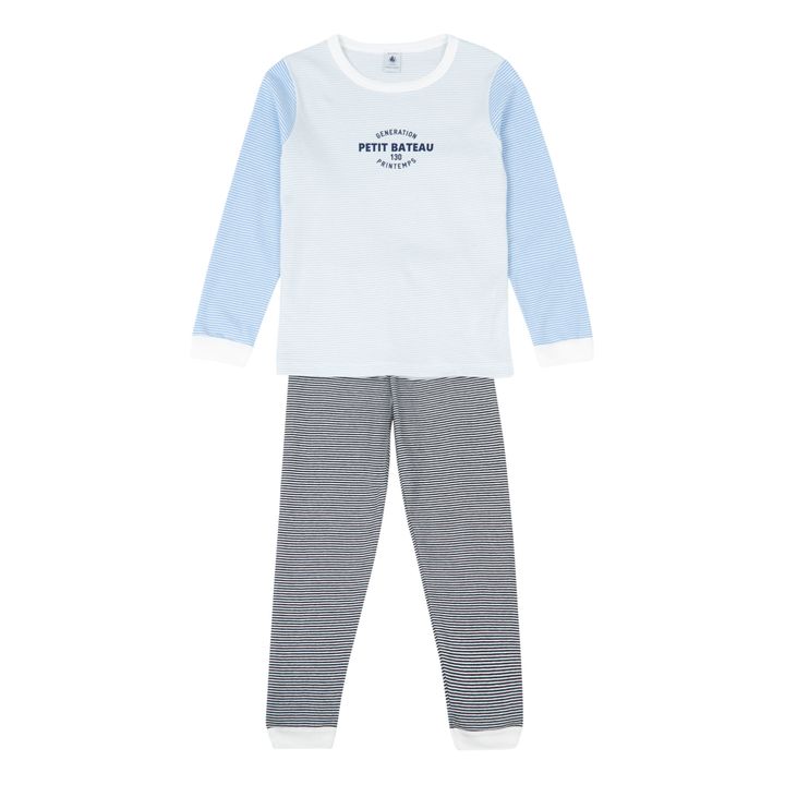 Pyjama-Set Milleraies Tricolore | Blau- Produktbild Nr. 0