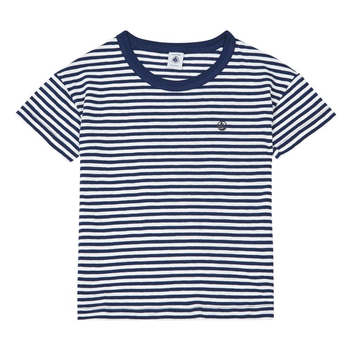 T-shirt Loose en Jersey  | Bleu marine- Image produit n°0