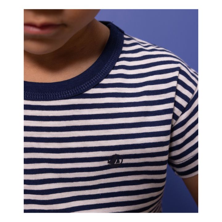 T-shirt Loose en Jersey  | Bleu marine- Image produit n°2