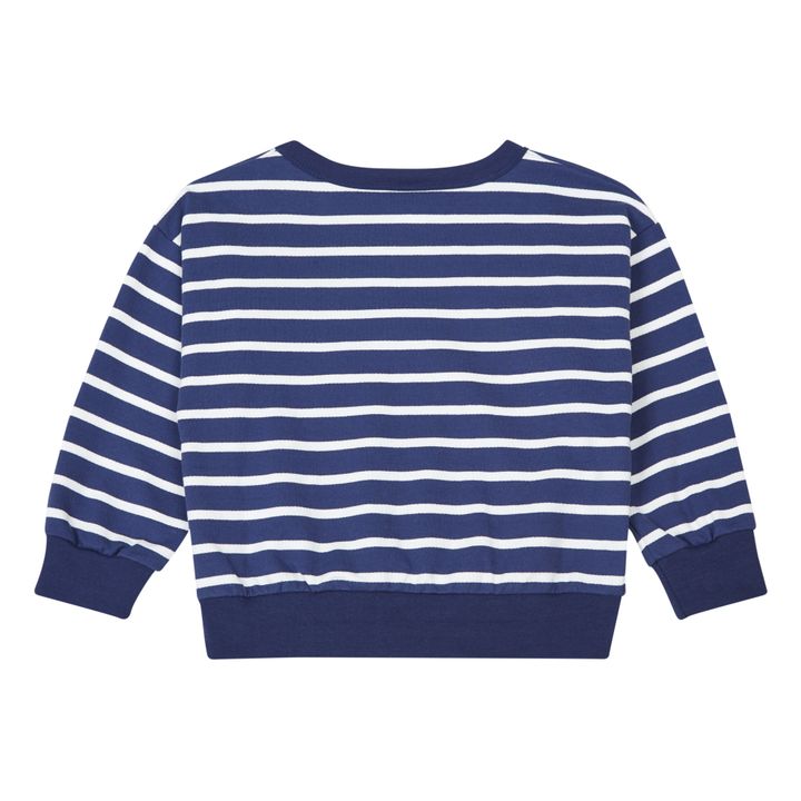 Sweatshirt aus Molton Bio-Baumwolle | Navy- Produktbild Nr. 4